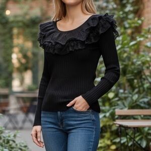 Dolce Cabo Black boat neck Sweater